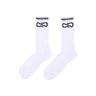 Propaganda, Calza Media Uomo Logo Socks, White/black