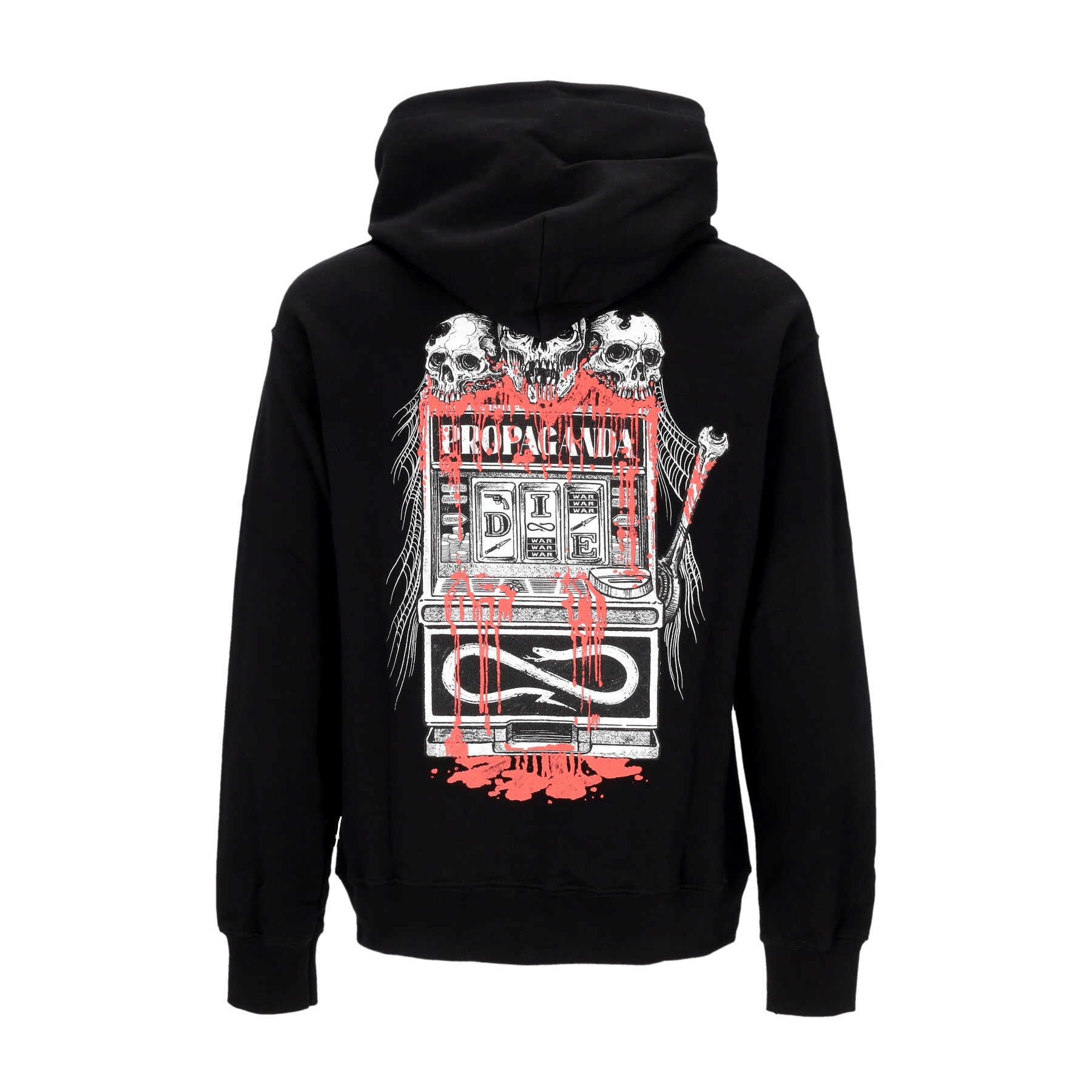 Propaganda, Felpa Leggera Cappuccio Uomo Addict Hoodie, Black