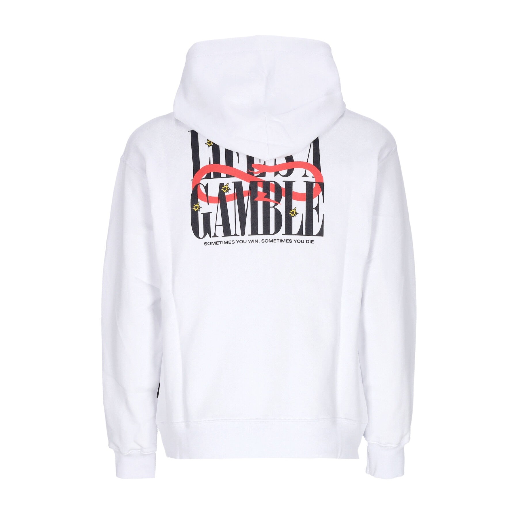 Propaganda, Felpa Leggera Cappuccio Uomo Roulette Hoodie, White