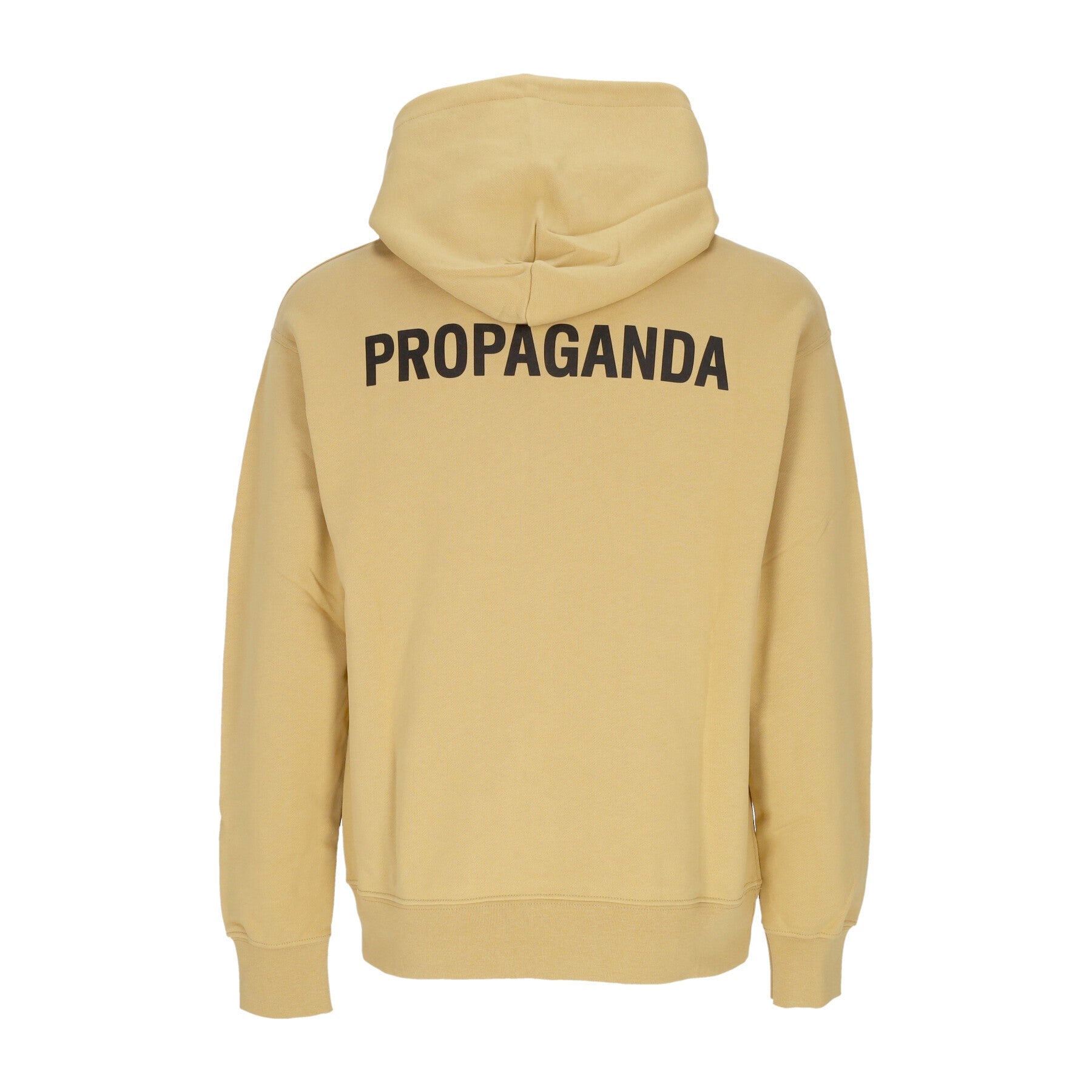 Propaganda, Felpa Leggera Cappuccio Uomo Logo Hoodie, Camel