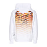 Propaganda, Felpa Leggera Cappuccio Uomo Ribs Hell Hoodie, White