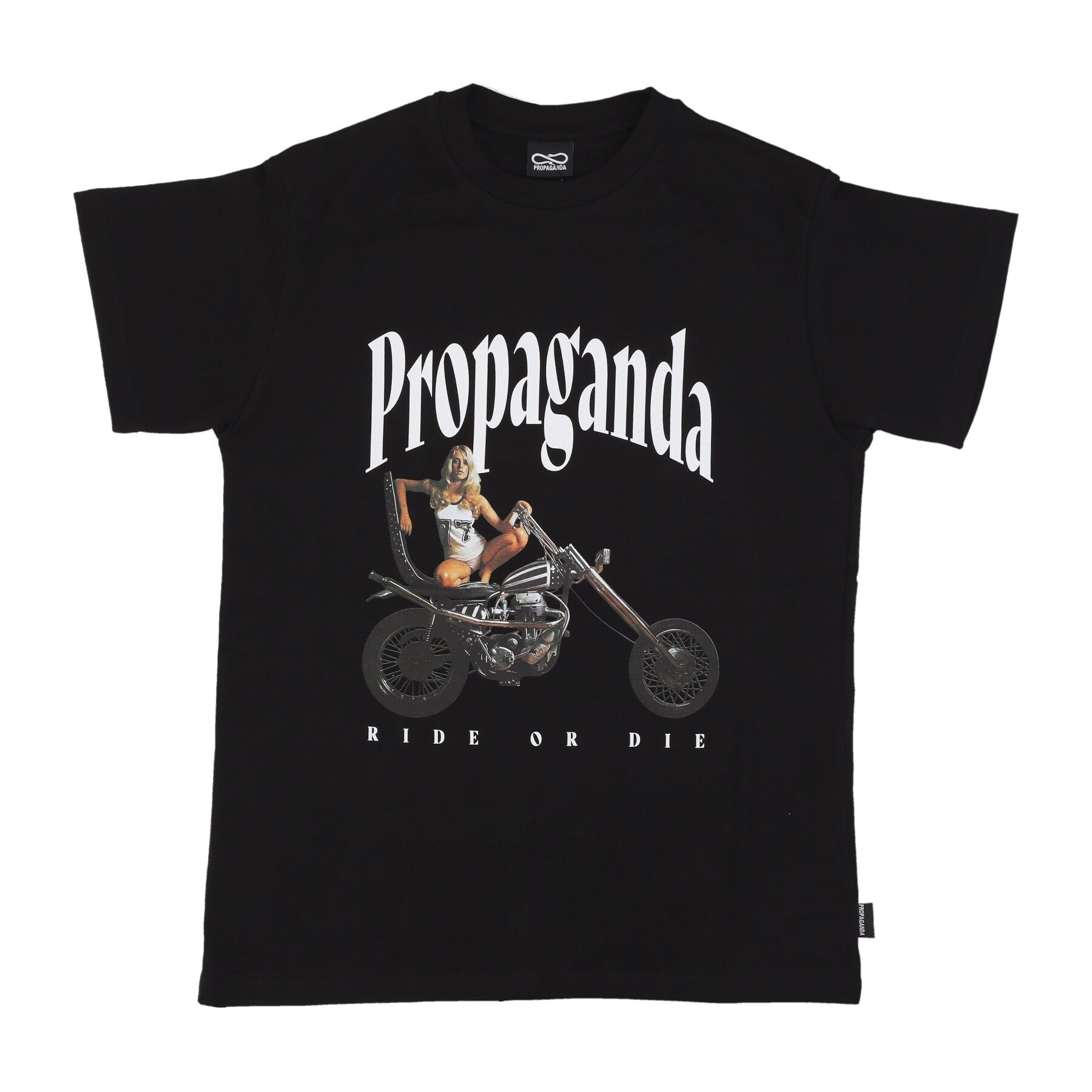 Propaganda, Maglietta Uomo Ride Or Die Tee, Black