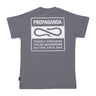 Propaganda, Maglietta Uomo Label Tee, Grey