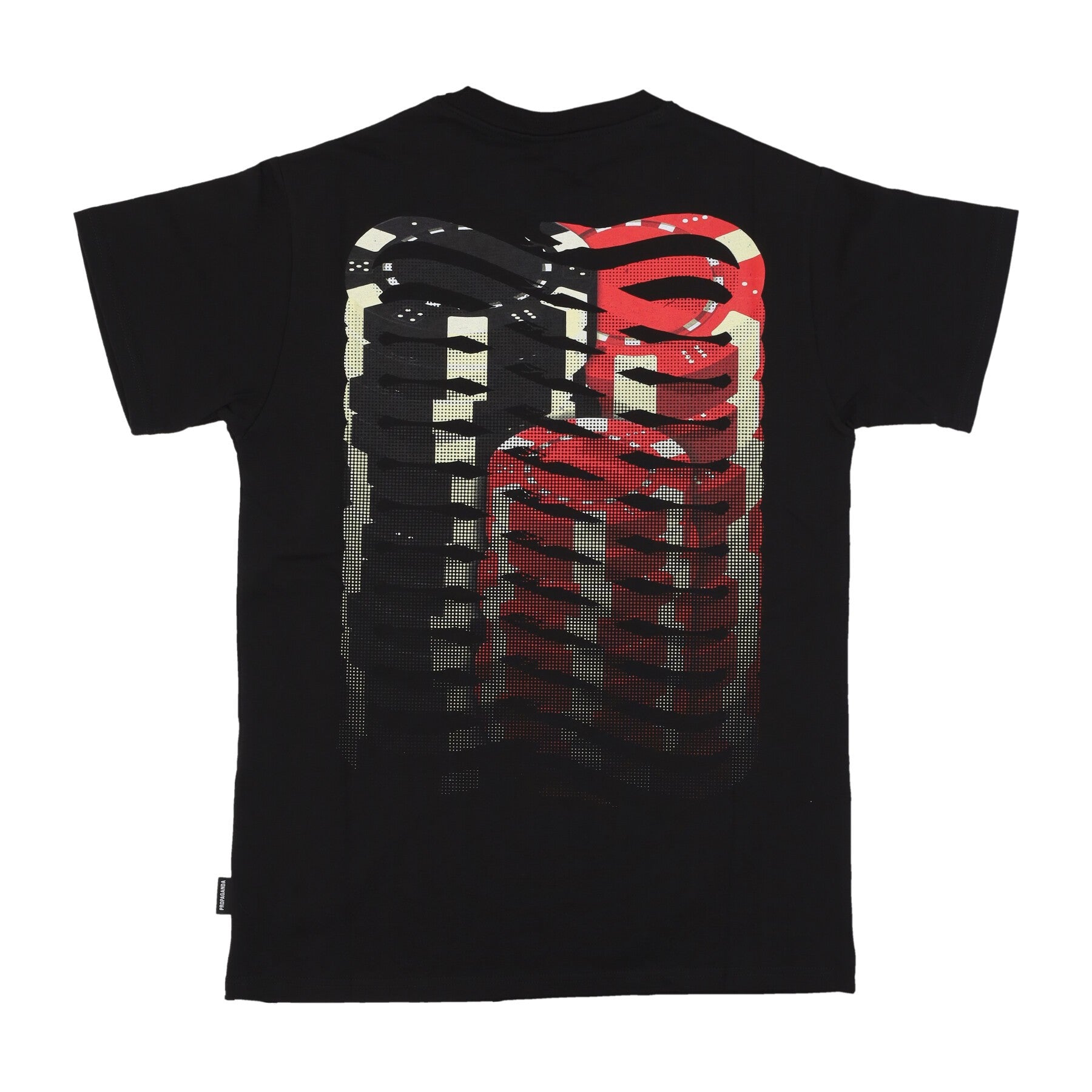 Propaganda, Maglietta Uomo Ribs Blind Tee, Black