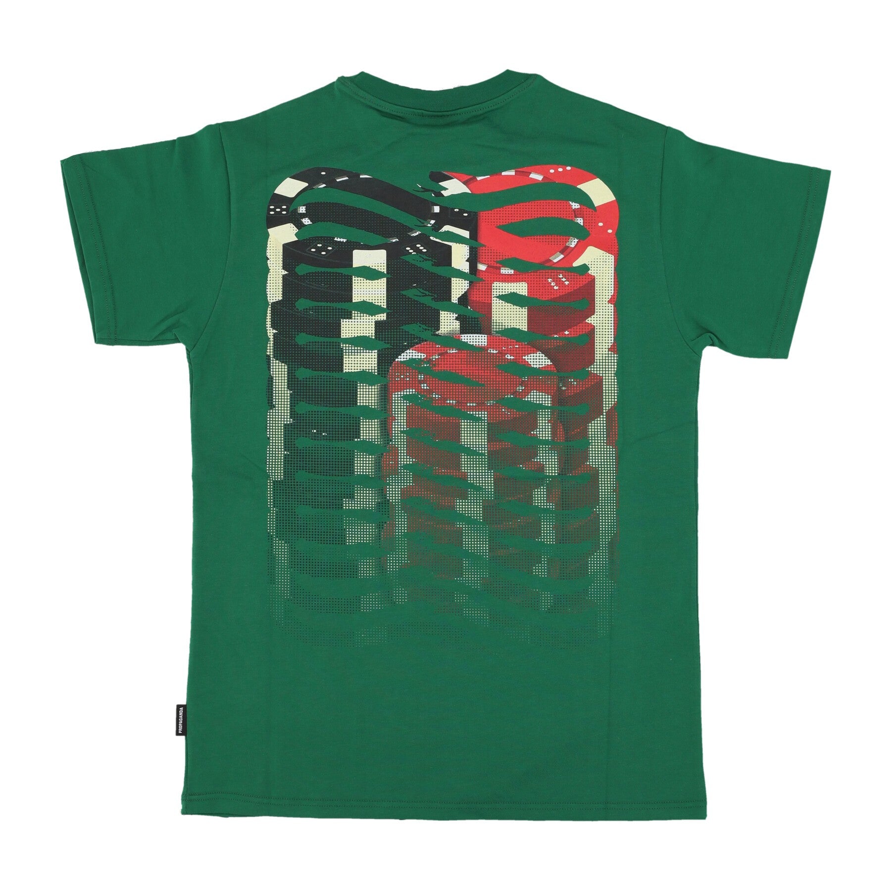 Propaganda, Maglietta Uomo Ribs Blind Tee, Green Bottle