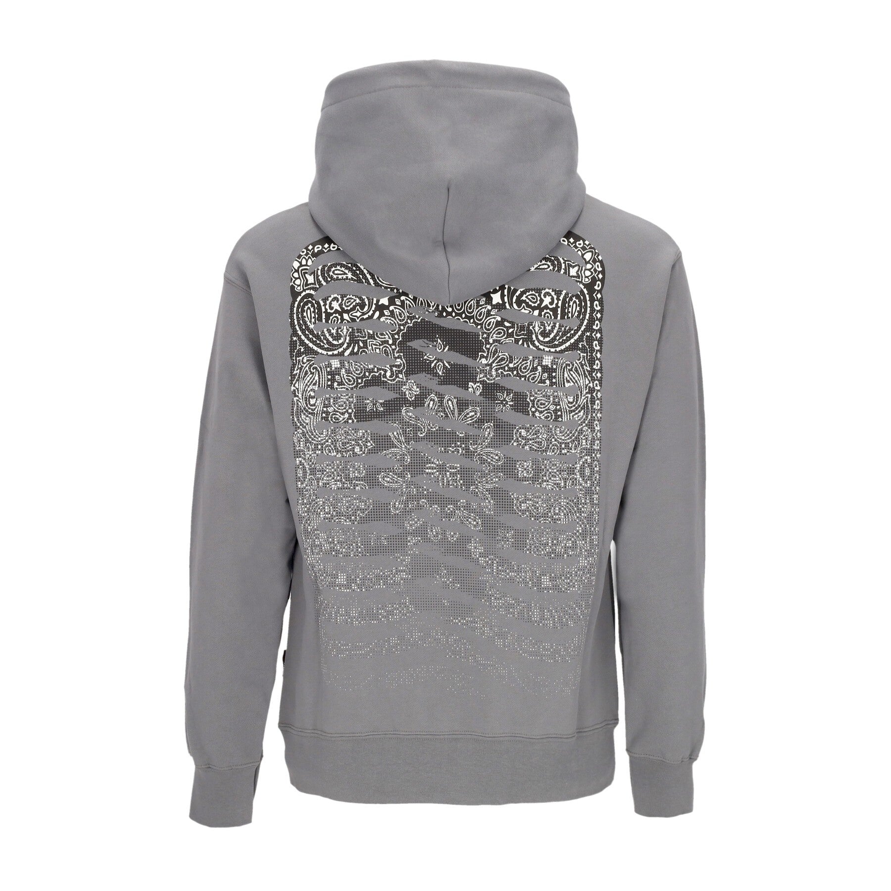 Propaganda, Felpa Leggera Cappuccio Uomo Ribs Bandana Hoodie, Grey