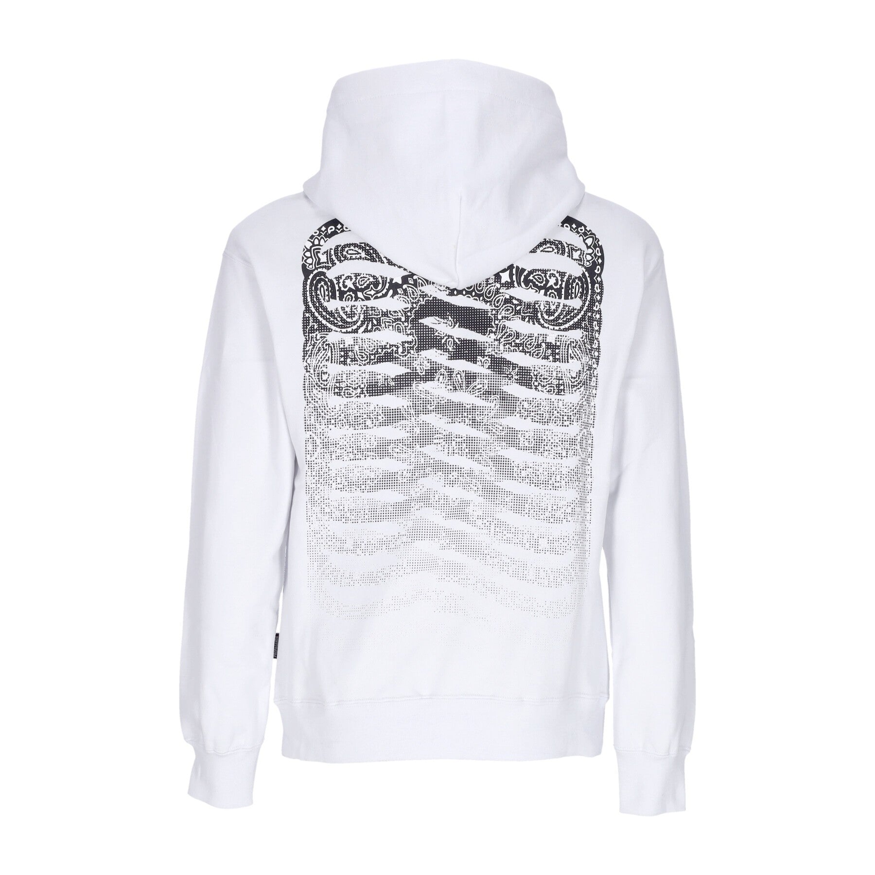 Propaganda, Felpa Leggera Cappuccio Uomo Ribs Bandana Hoodie, White