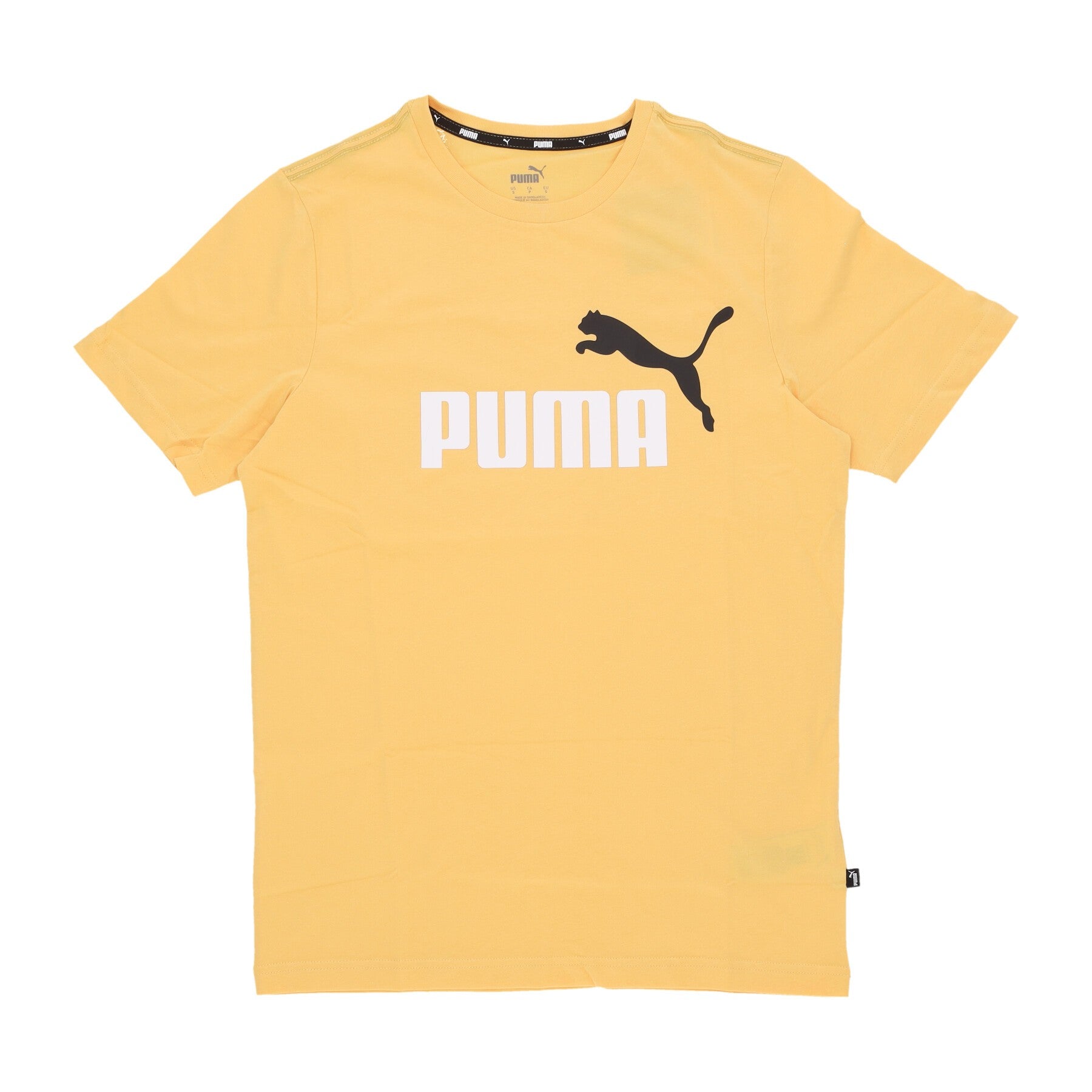 Puma, Maglietta Uomo Essentials 2 Col Logo Tee, Mustard Seed