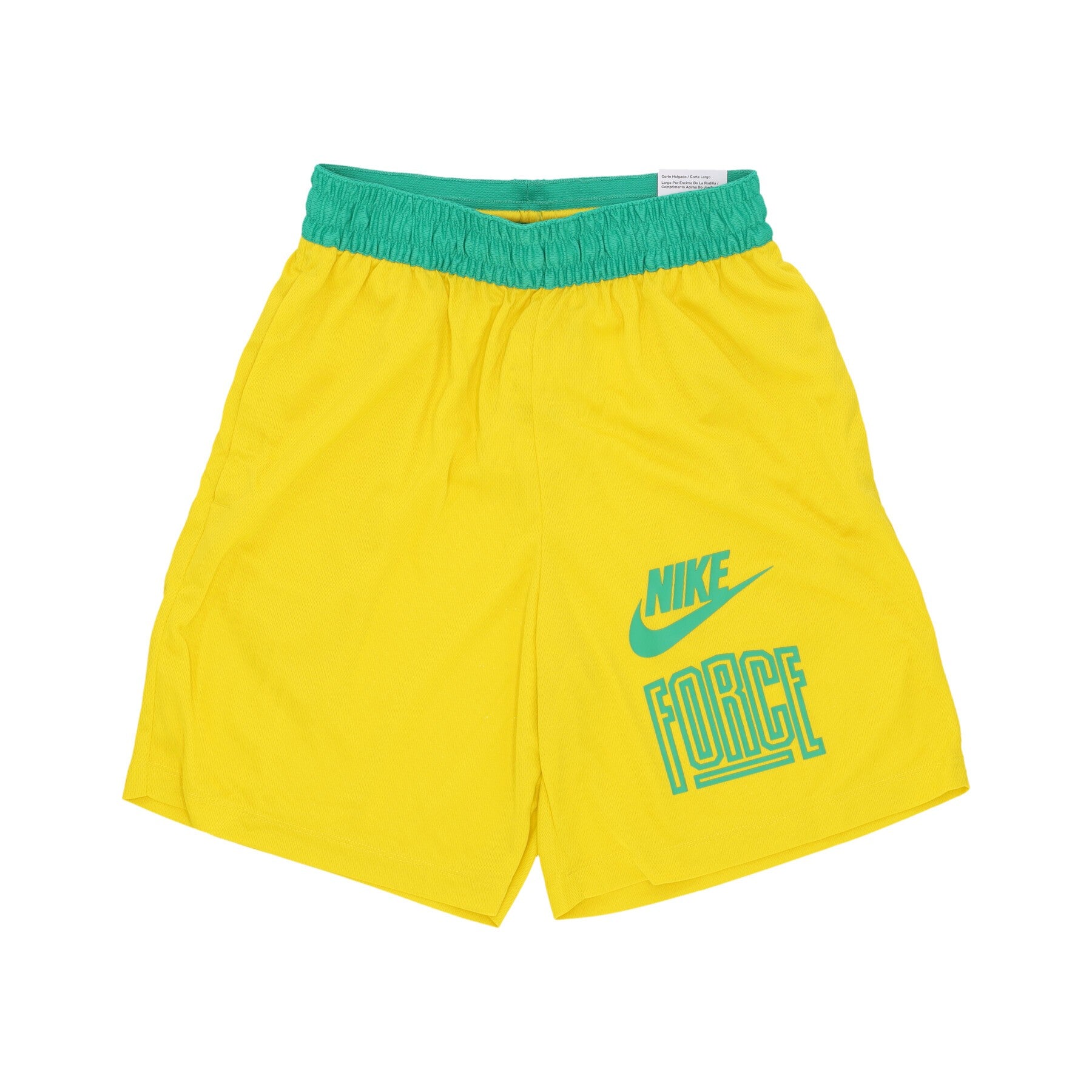 Nike, Pantaloncino Tipo Basket Uomo Dri-fit Starting 5 Basketball Shorts, Speed Yellow/stadium Green/stadium Green