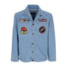 Propaganda, Giubbotto Jeans Uomo Baseball Denim Jacket, Blue Denim