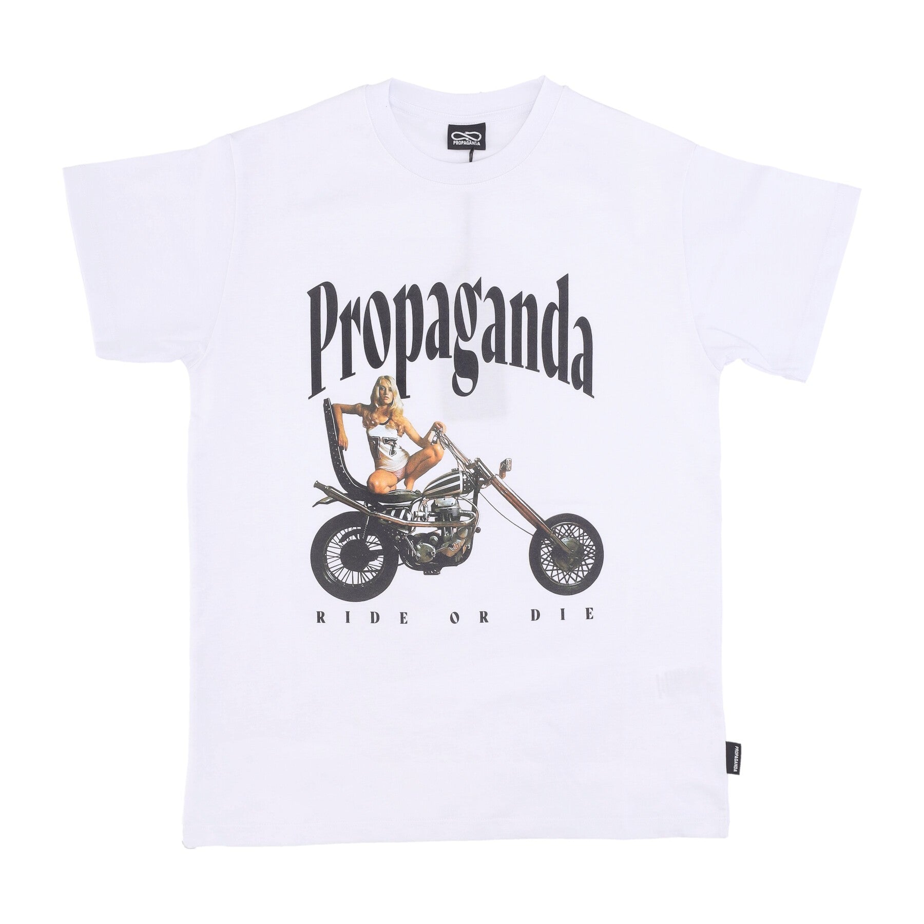 Propaganda, Maglietta Uomo Ride Or Die Tee, White