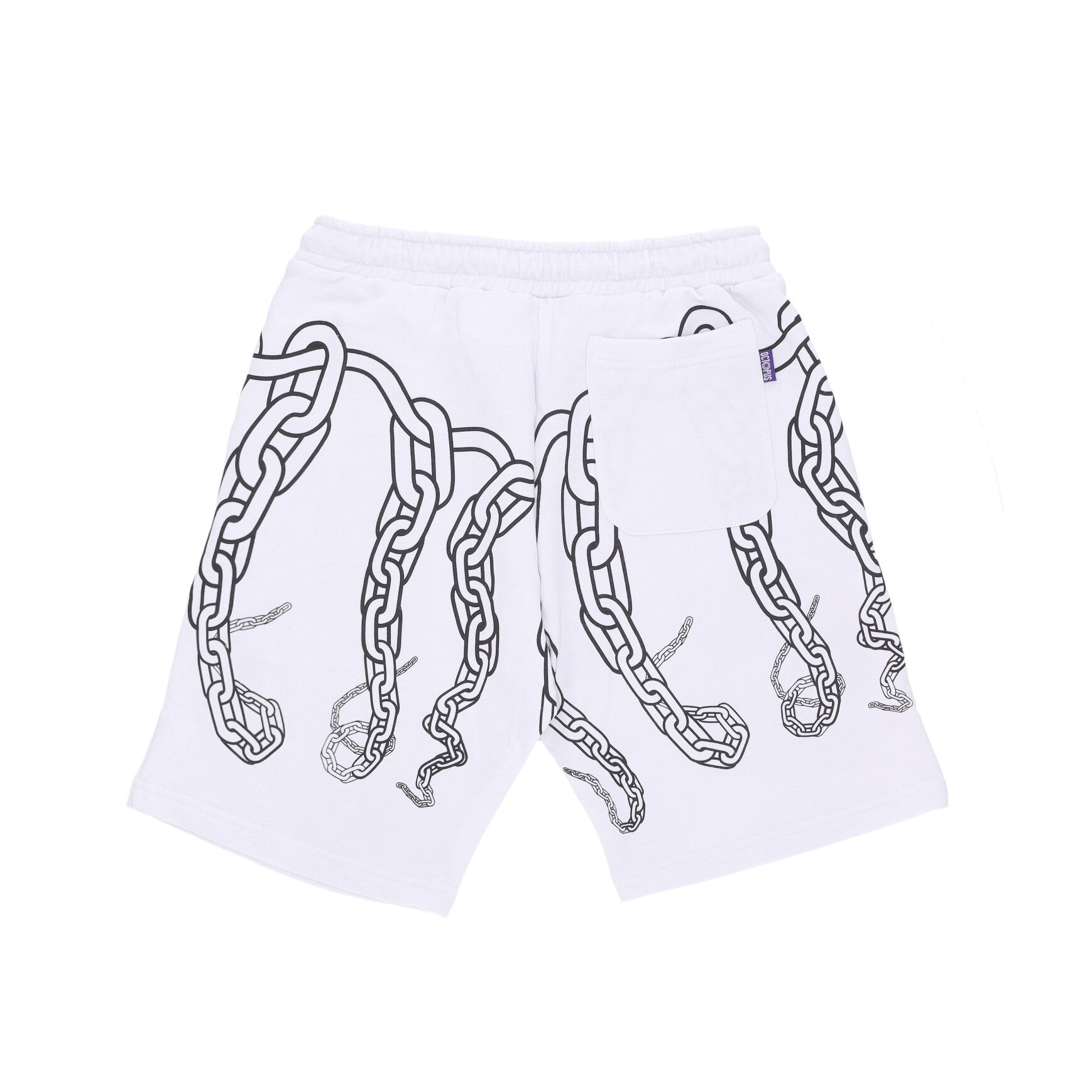 Octopus, Pantalone Corto Tuta Uomo Chain Sweatshort, 