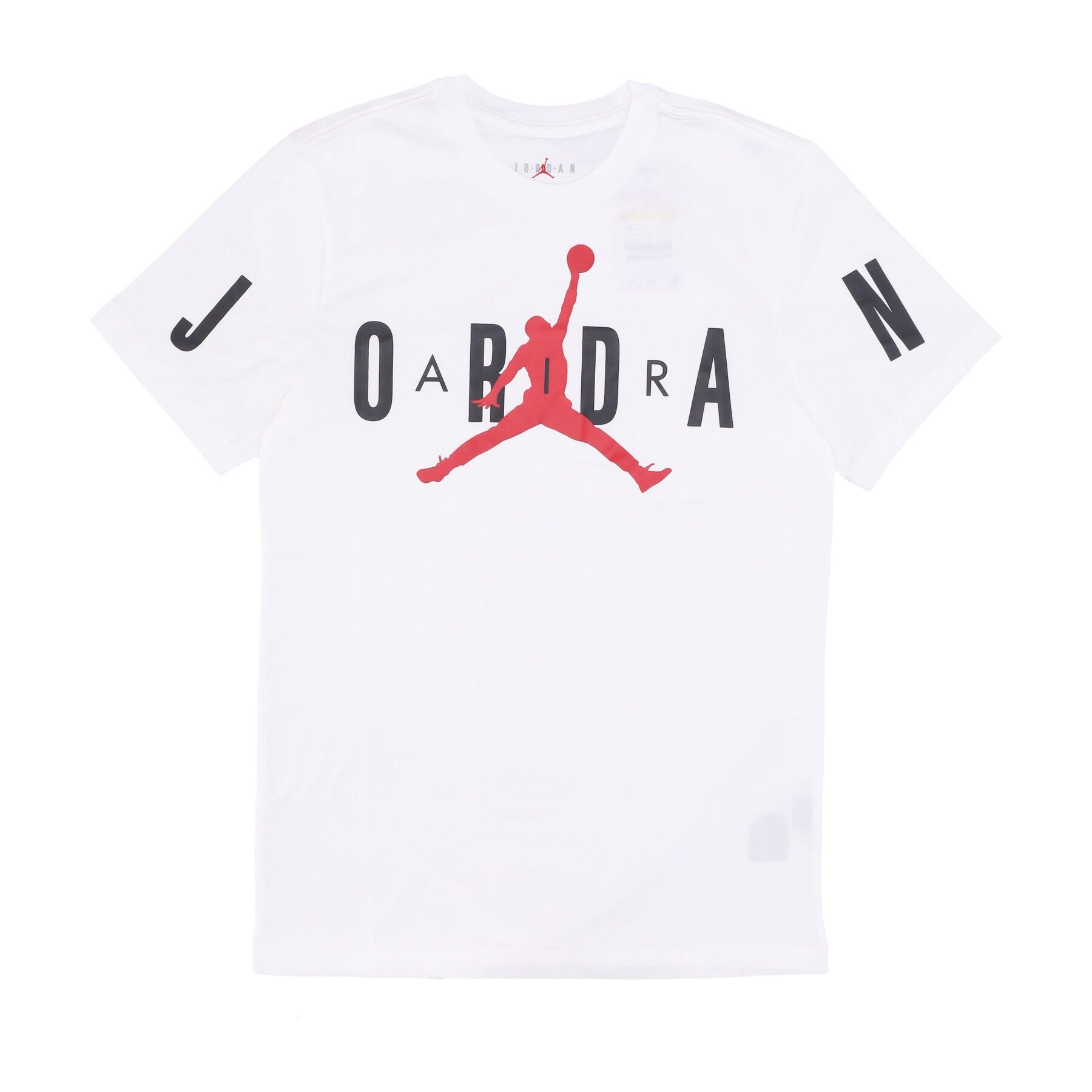 Camiseta de aire estirado blanco/negro/gimnasio tesora de hombres rojo