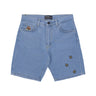 Propaganda, Jeans Corto Uomo Baseball Denim Shorts, Blue