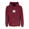 Jordan, Felpa Leggera Cappuccio Uomo Essentials Statement Wash Fleece Hoodie, Cherrywood Red