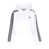 Adidas, Felpa Cappuccio Corta Donna Adicolor Classics Crop Hoodie, White