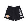 Mitchell & Ness, Pantaloncino Uomo Nba Team Essentials Nylon Shorts Hardwood Classics Loslak, Black