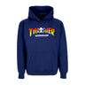 Thrasher, Felpa Cappuccio Uomo Spectrum Hoodie X Aws, Navy