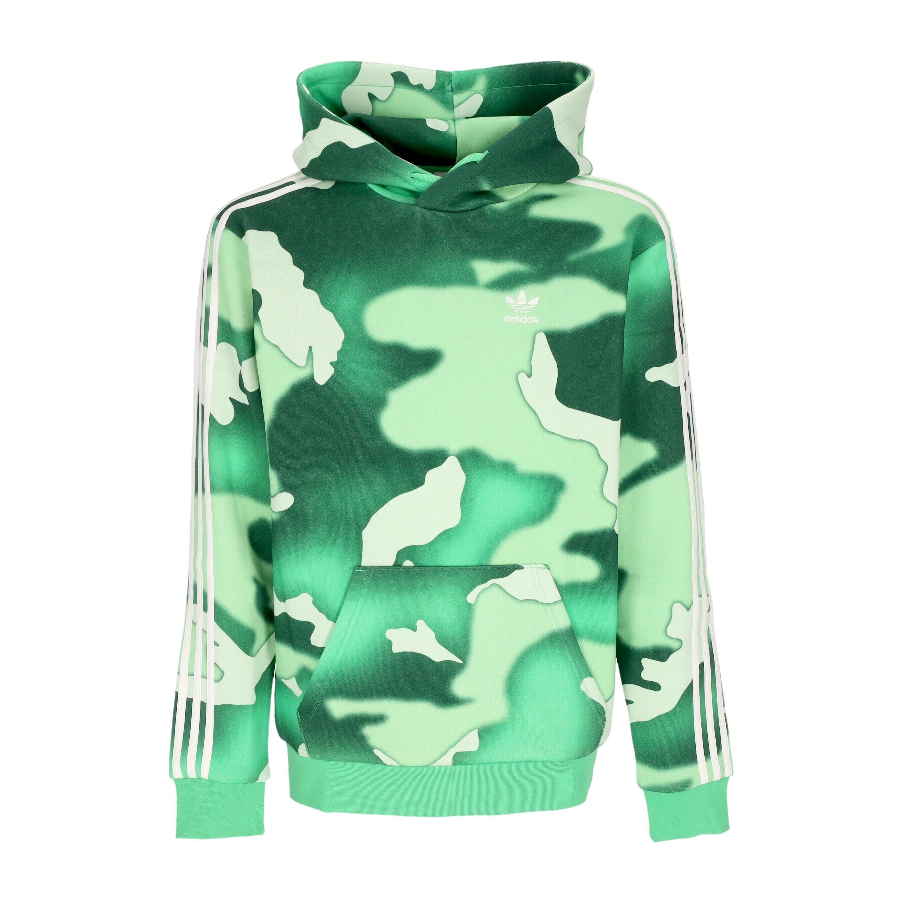 Adidas, Felpa Cappuccio Uomo Graphic Camo All Over Print Hoodie, Green