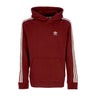 Adidas, Felpa Cappuccio Uomo 3-stripes Hoodie, Shadow Red