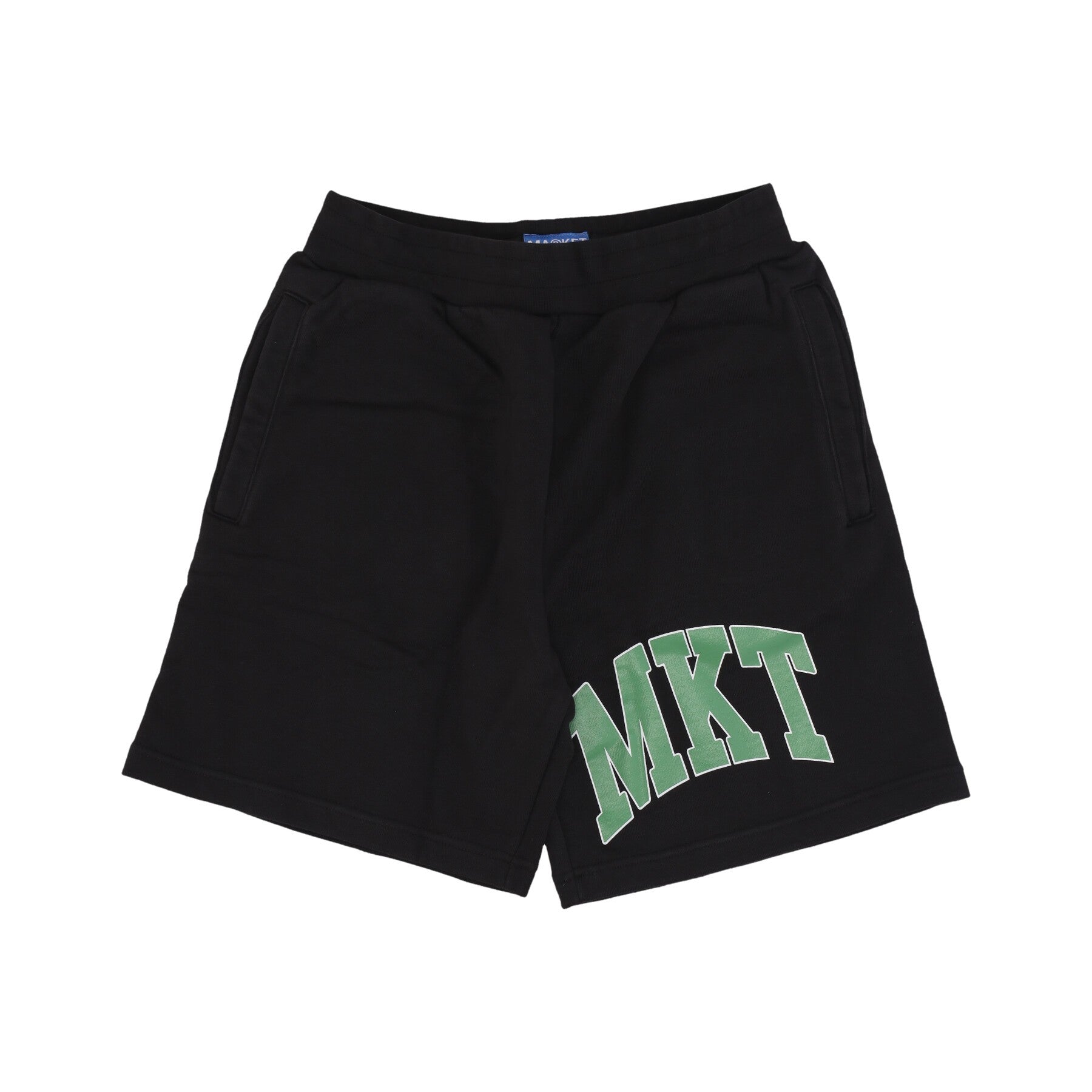 Market, Pantalone Corto Tuta Felpato Uomo Arc Sweatshorts, Washed Black