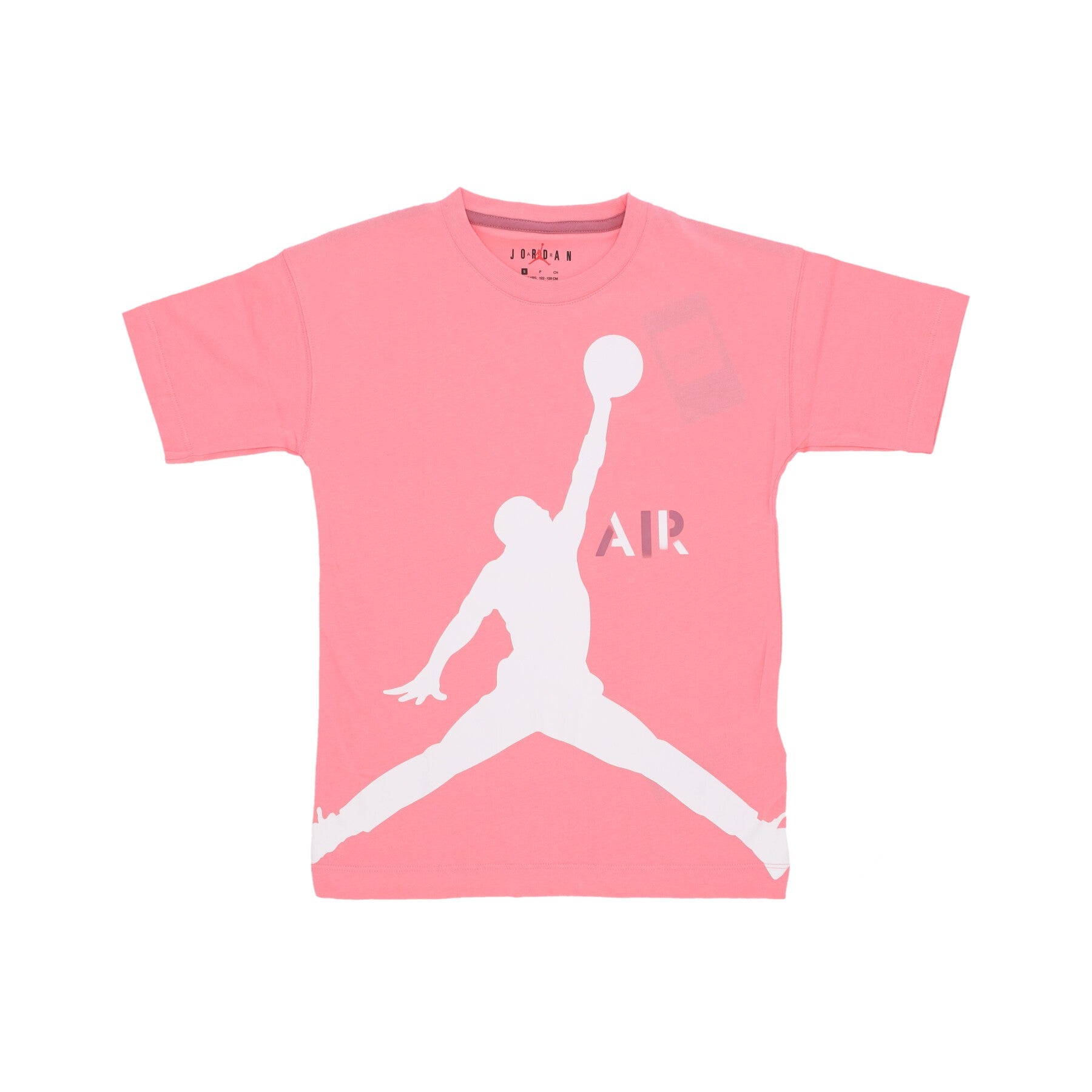 Jordan, Maglietta Ragazza Big Jumpman Air Tee, Coral Chalk