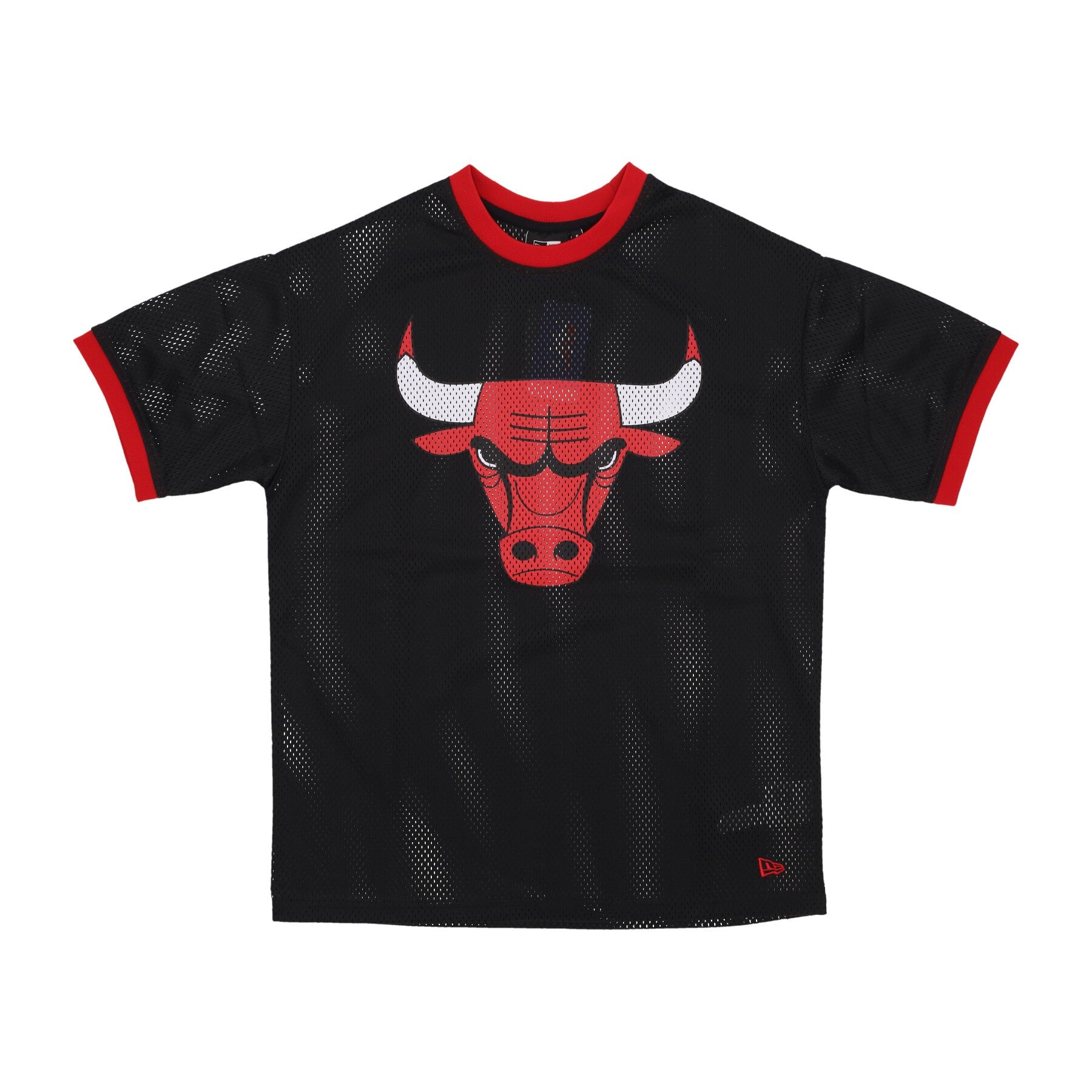 Maglietta Uomo Nba Team Logo Mesh Os Tee Chibul Black/front Door Red