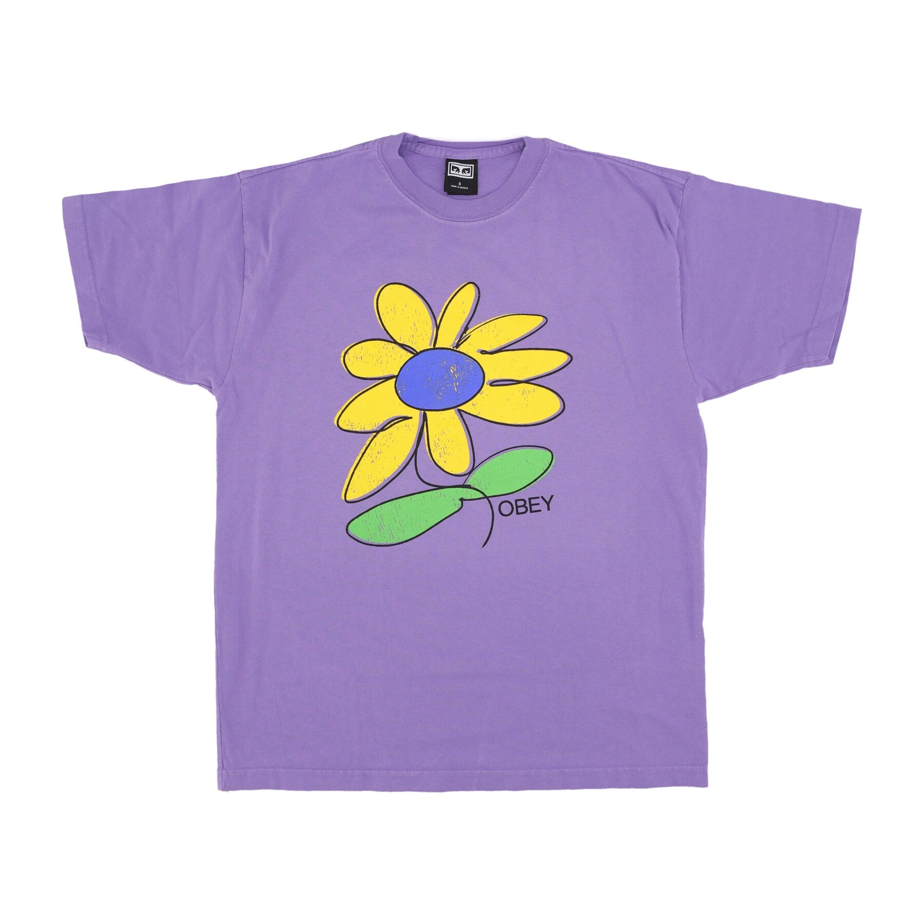 T-shirt poids lourd de fleur de soleil pourpre