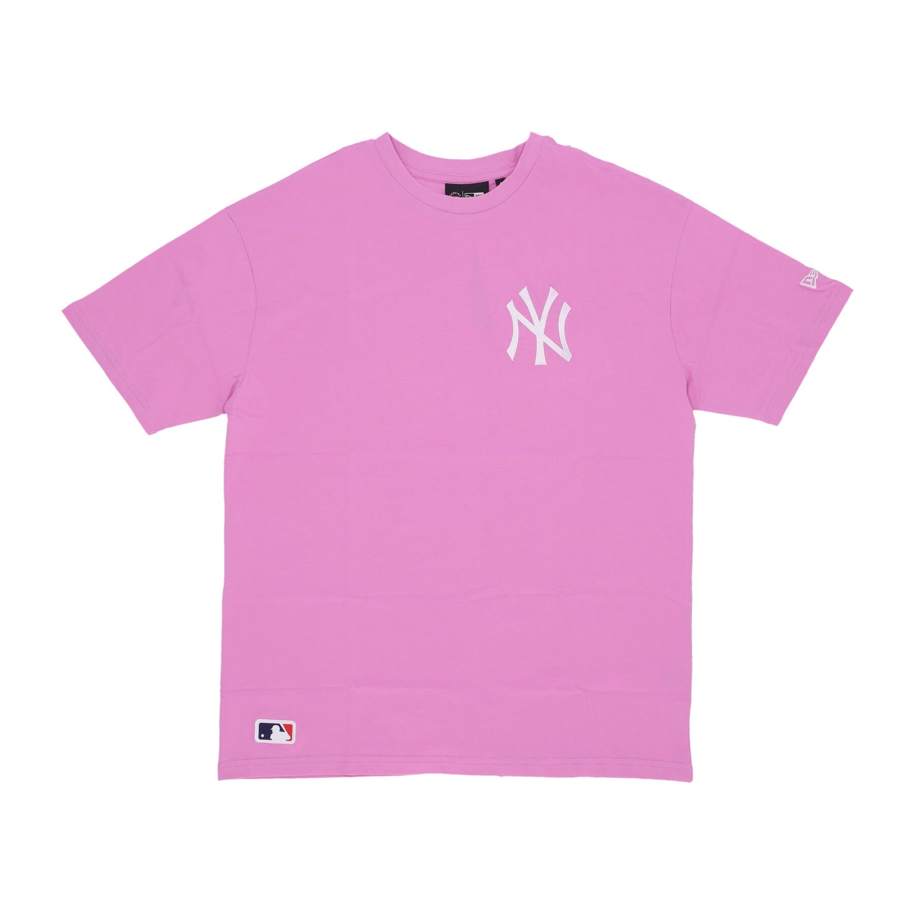 New Era, Maglietta Uomo Mlb League Essentials Lc Os Tee Neyyan, Wild Rose/white