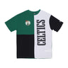 New Era, Maglietta Uomo Nba Cut And Sew Os Tee Boscel, Kelly Green/black