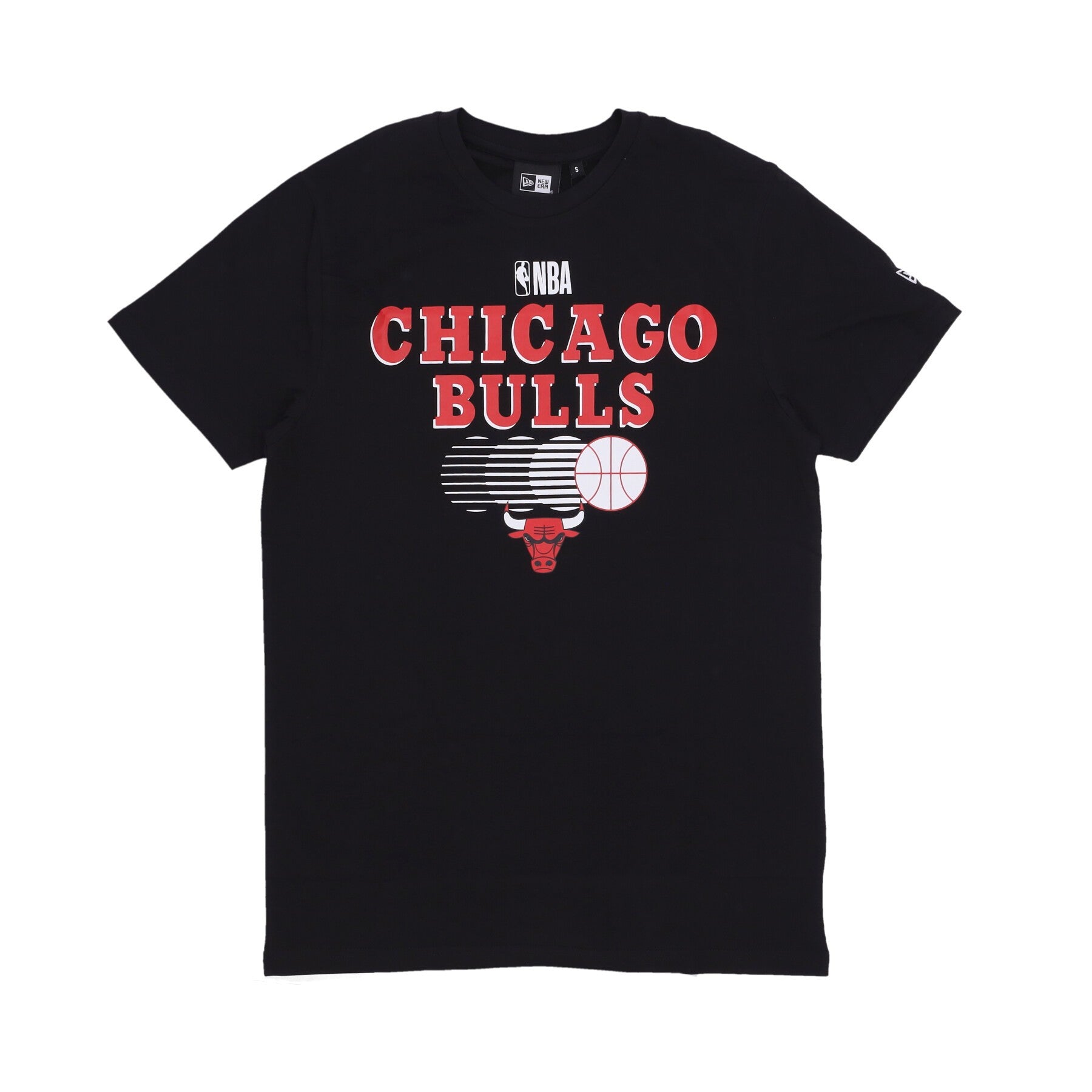 New Era, Maglietta Uomo Nba Team Graphic Tee Chibul, Black/front Door Red