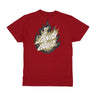 Santa Cruz, Maglietta Uomo Ultimate Flame Dot Tee, Blood