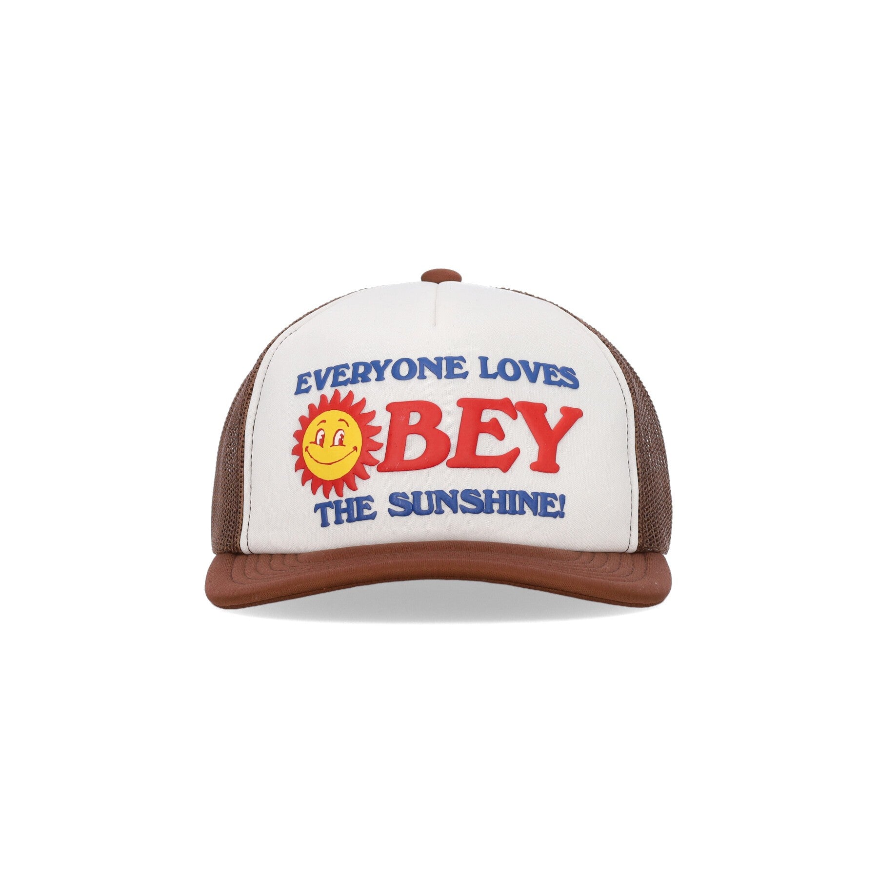 Sunshine Foam Trucker Brown Multi Men's Curved Visor Cap