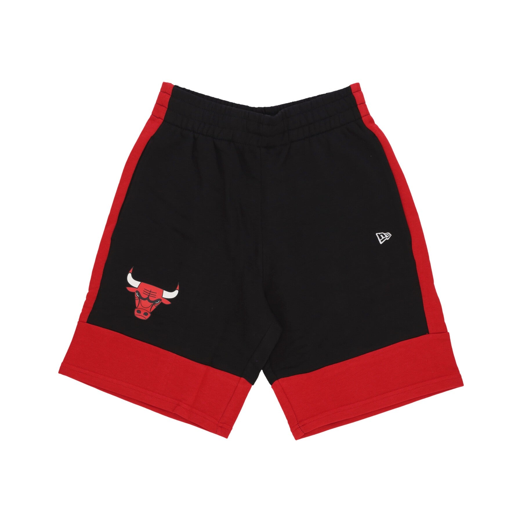 New Era, Pantalone Corto Tuta Uomo Nba Colour Block Shorts Chibul, Black/front Door Red