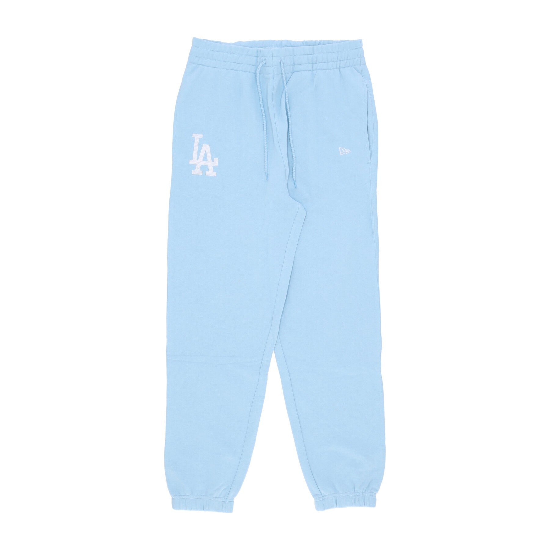 New Era, Pantalone Tuta Leggero Uomo Mlb League Essentials Jogger Losdod, Chrome Blue/white