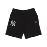 New Era, Pantalone Corto Tuta Uomo Mlb League Essentials Shorts Neyyan, Black/white