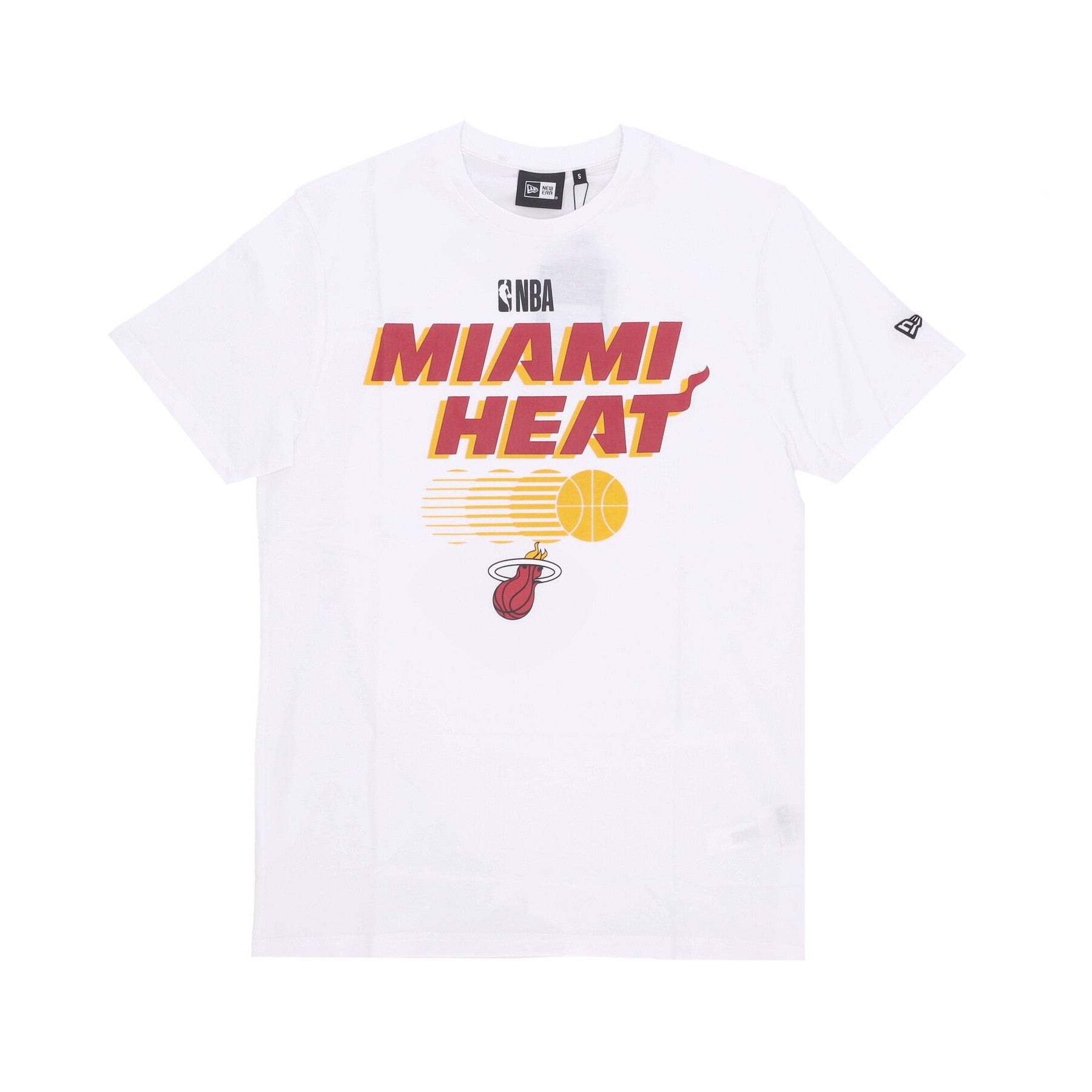 New Era, Maglietta Uomo Nba Team Graphic Tee Miahea, White/scarlet