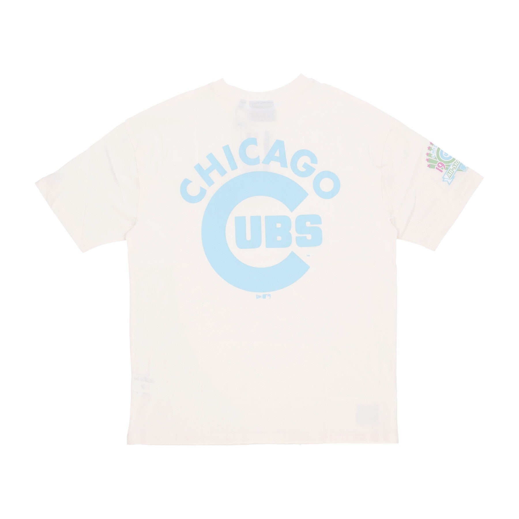 Maglietta Uomo Mlb Pastel Os Tee Chicub Off White/chrome Blue