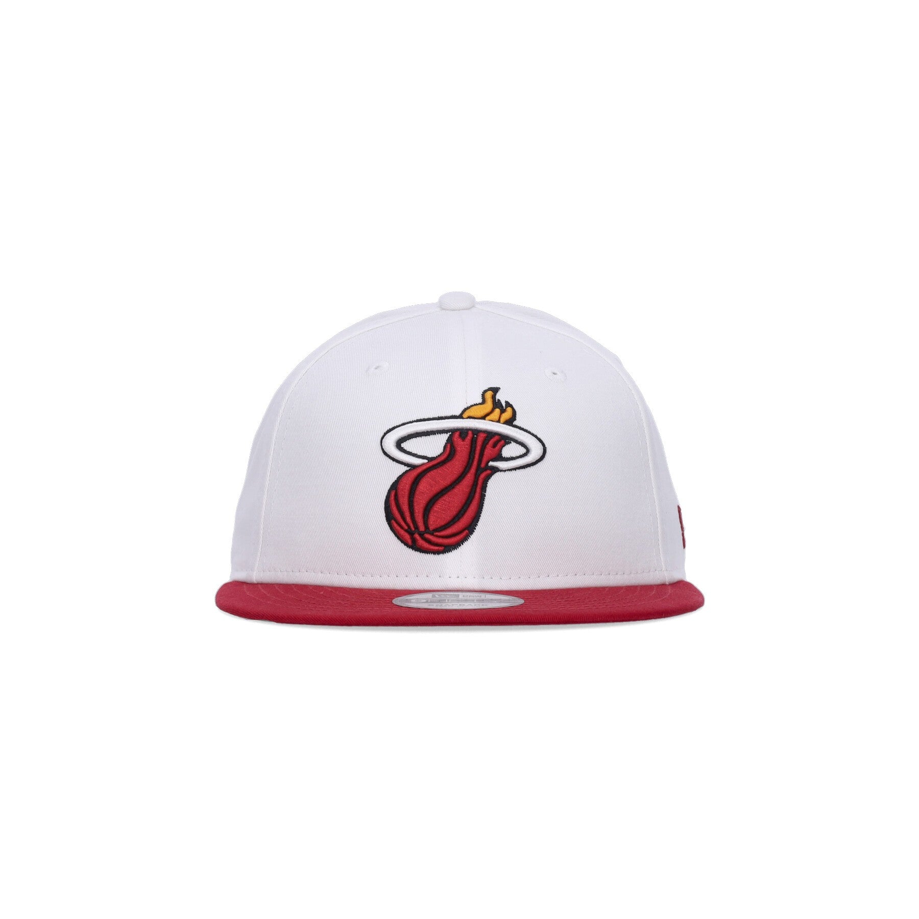 New Era, Cappellino Visiera Piatta Uomo Nba White Crown Team 950 Miahea, 