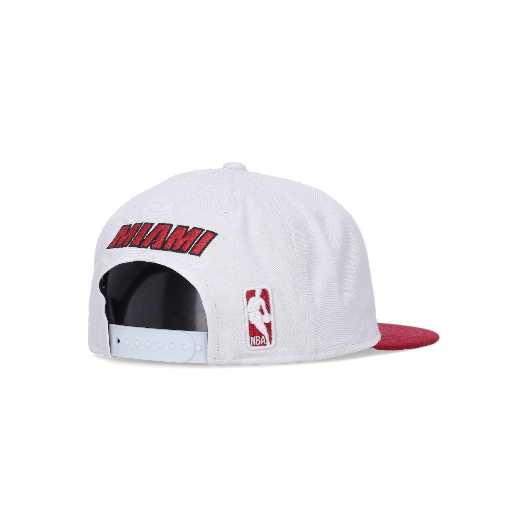 New Era, Cappellino Visiera Piatta Uomo Nba White Crown Team 950 Miahea, 