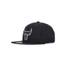 New Era, Cappellino Visiera Piatta Uomo Nba Repreve 950 Chibul, Black/black