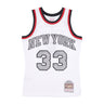 Mitchell & Ness, Canotta Basket Uomo Nba Cracked Cement Swingman Jersey Hardwood Classics No 33 Patrick Ewing Neykni, White