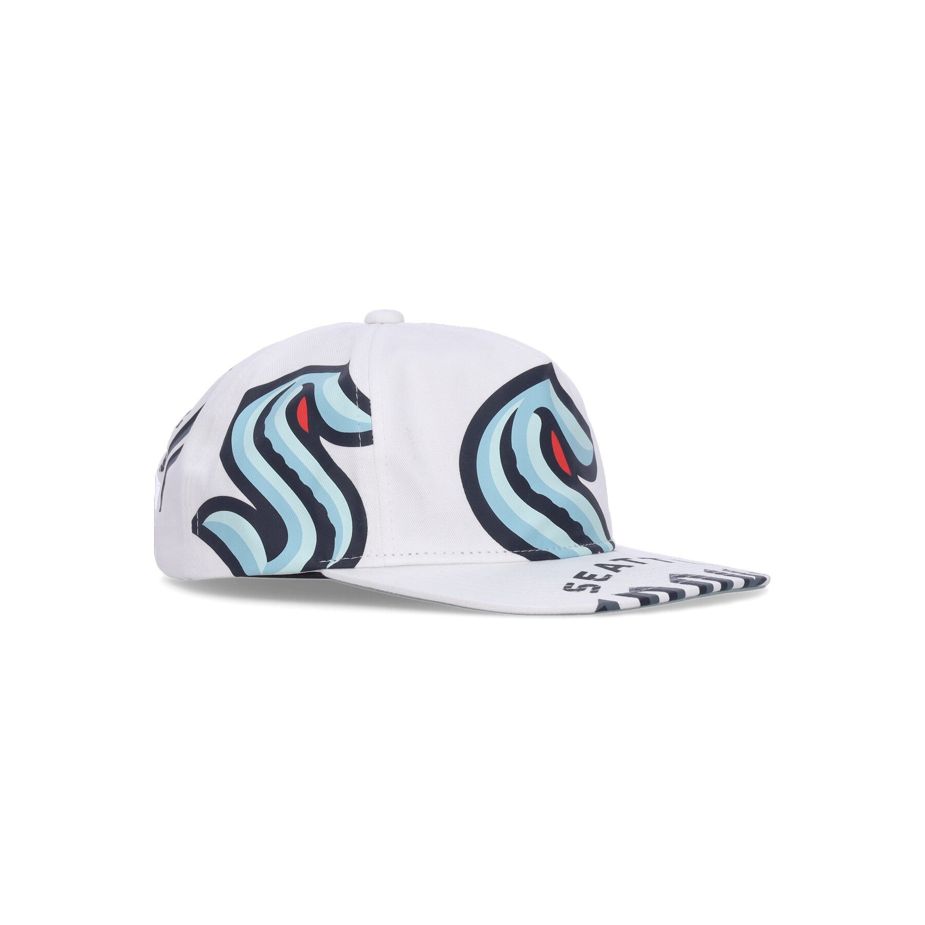 Mitchell & Ness, Cappellino Visiera Piatta Uomo Nhl In Your Face Deadstock Seakra, White