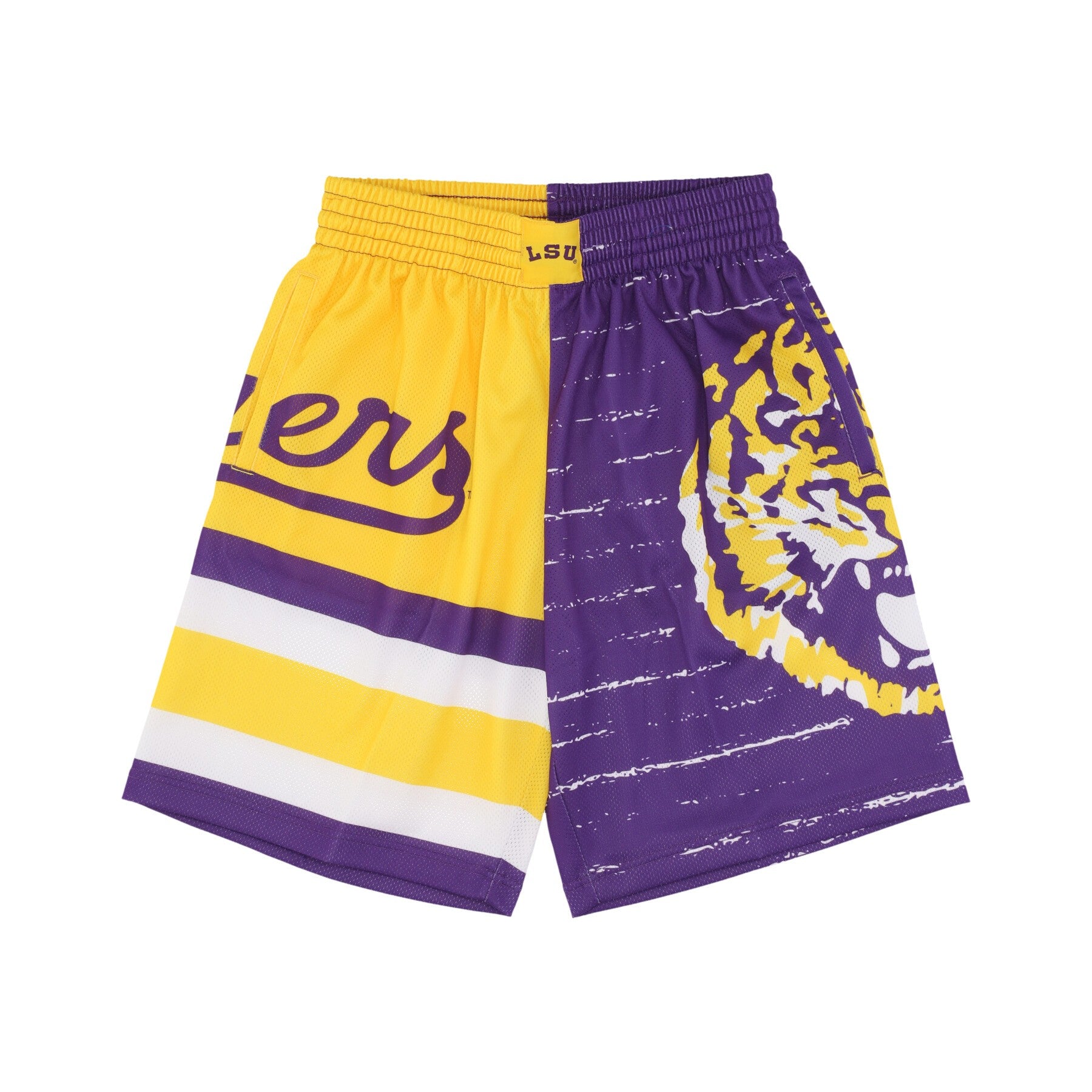 Mitchell & Ness, Pantaloncino Basket Uomo Ncaa Jumbotron 3.0 Shorts Loutig, Multi/white