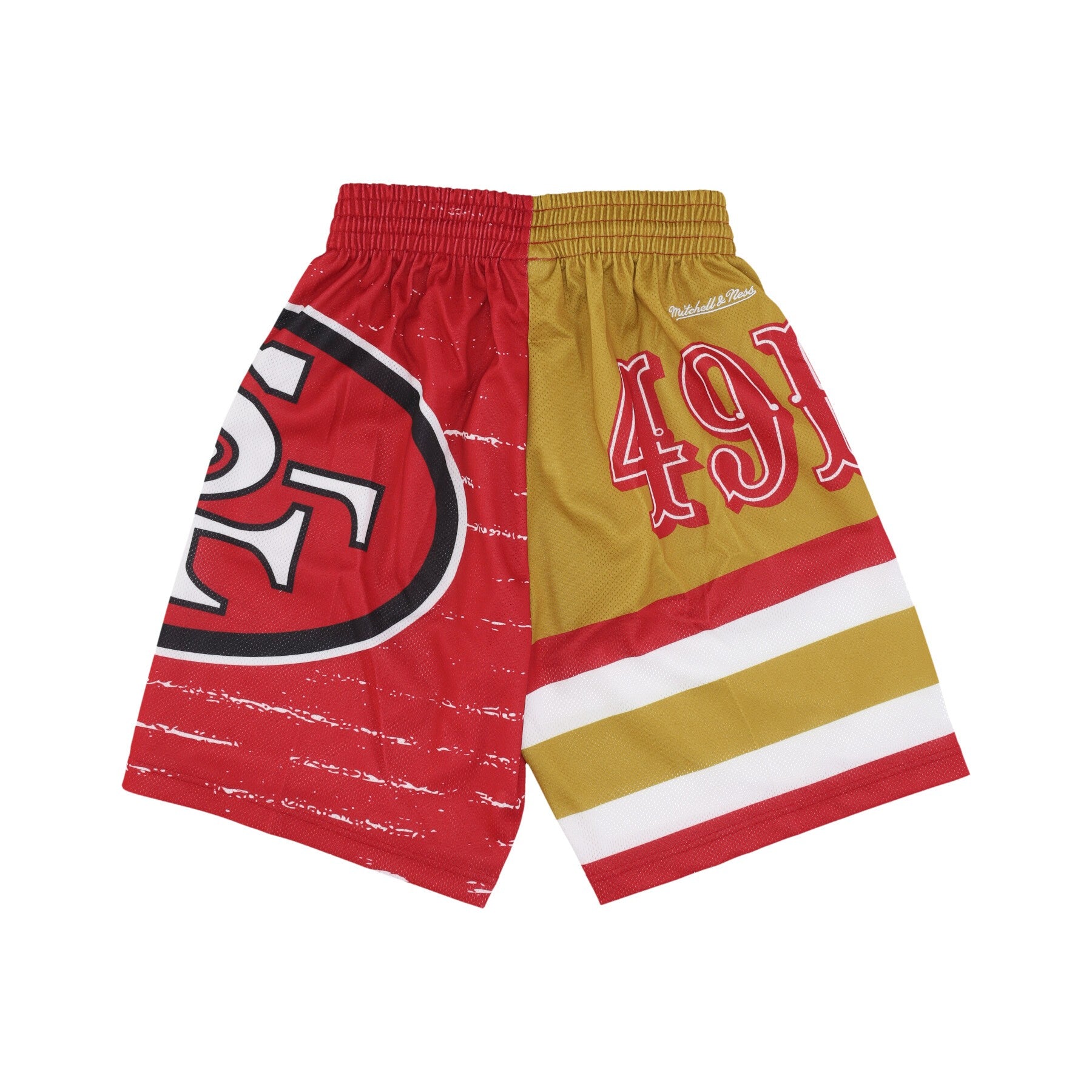 Mitchell & Ness, Pantaloncino Tipo Basket Uomo Nfl Jumbotron 3.0 Shorts Saf49e, Multi/white