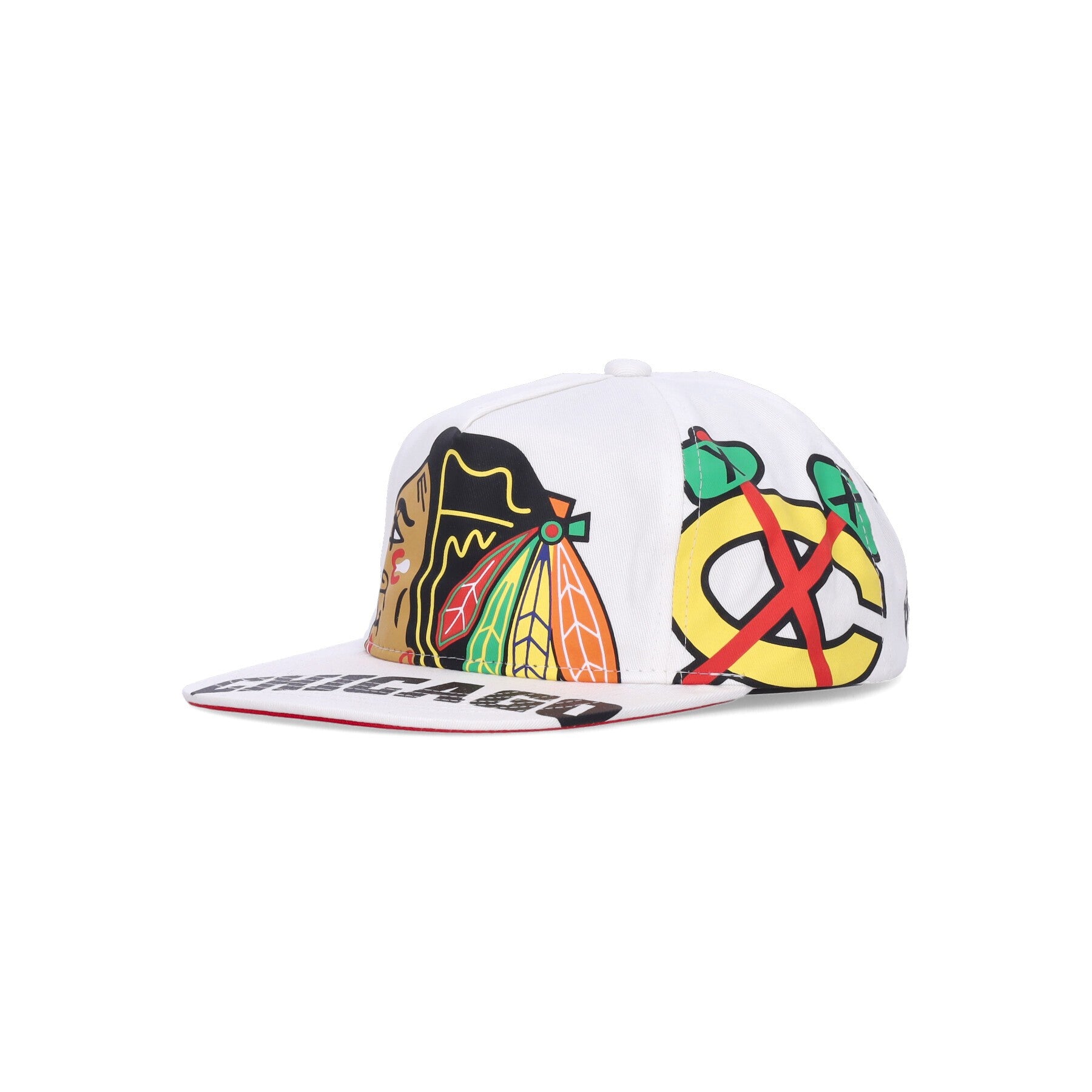 Mitchell & Ness, Cappellino Visiera Piatta Uomo Nhl In Your Face Deadstock Chibla, White