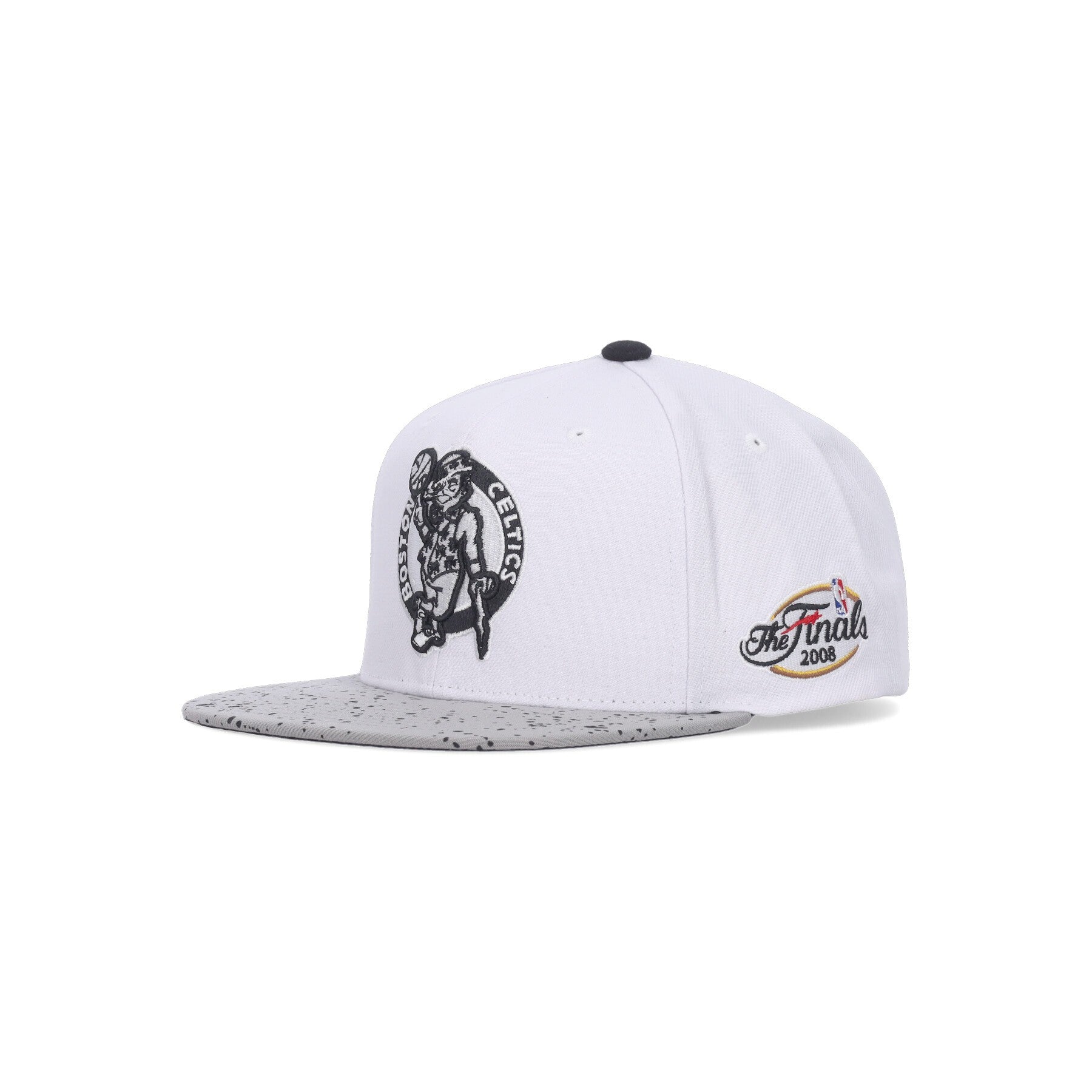 Mitchell & Ness, Cappellino Visiera Piatta Uomo Nba Cement Top Snapback Boscel, White/silver