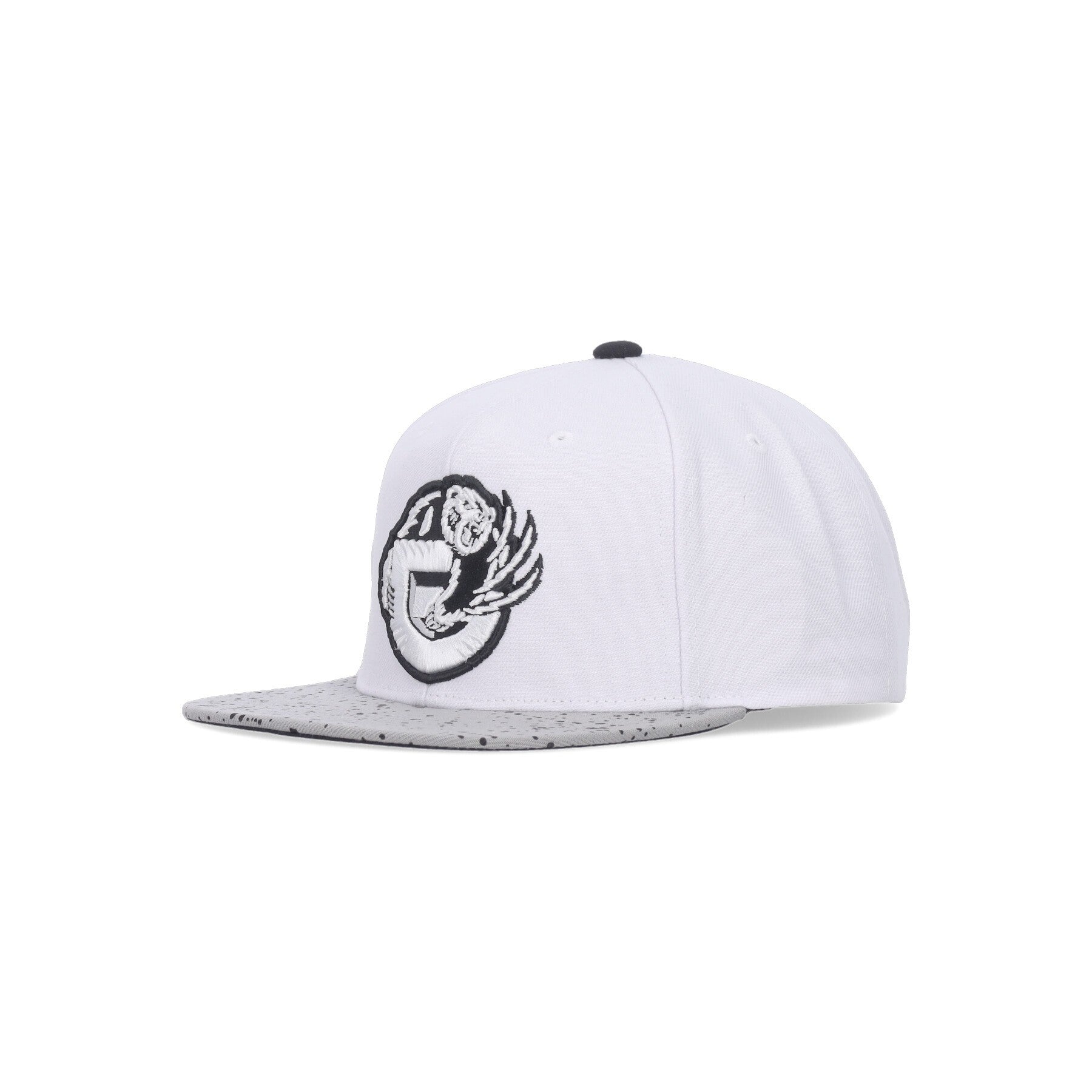 Mitchell & Ness, Cappellino Visiera Piatta Uomo Nba Cement Top Snapback Vangri, White/silver