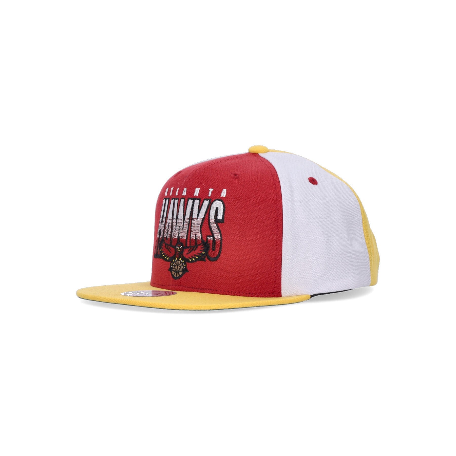 Cappellino Visiera Piatta Uomo Nba Billboard 2 Snapback Hwc Atlhaw Red/yellow