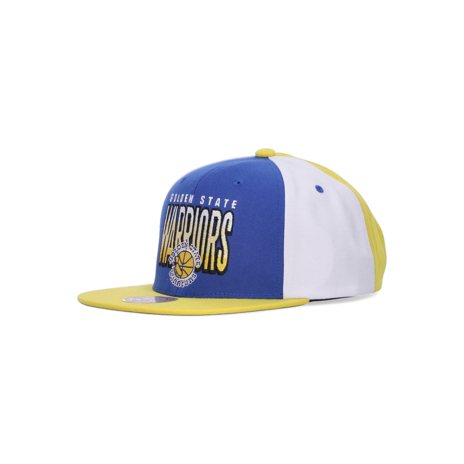 Mitchell & Ness, Cappellino Visiera Piatta Uomo Nba Billboard 2 Snapback Hwc Golwar, Blue/yellow